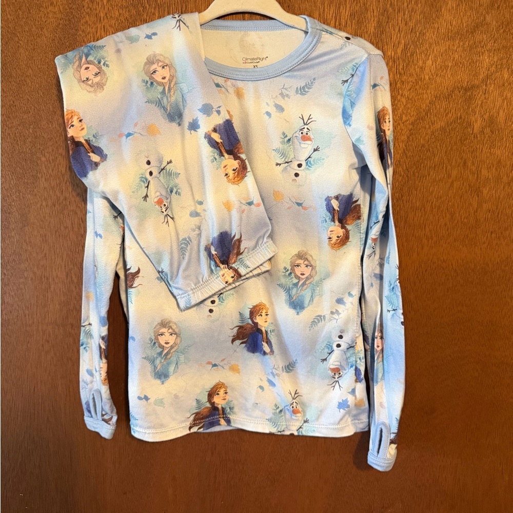 Disney Light Blue Frozen Character Pajama Top and Pants